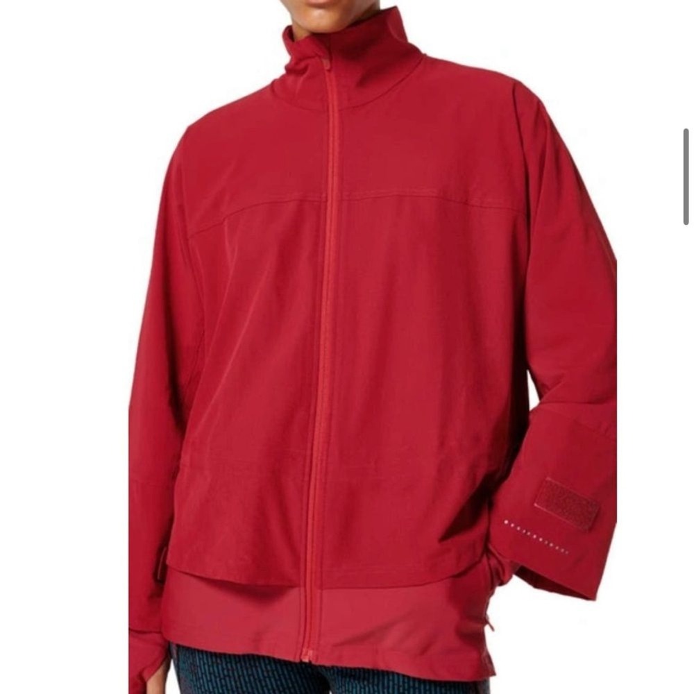 Sweaty Betty Fast Lane Running Jacket In Vine Red‎ Size Small 4-6
